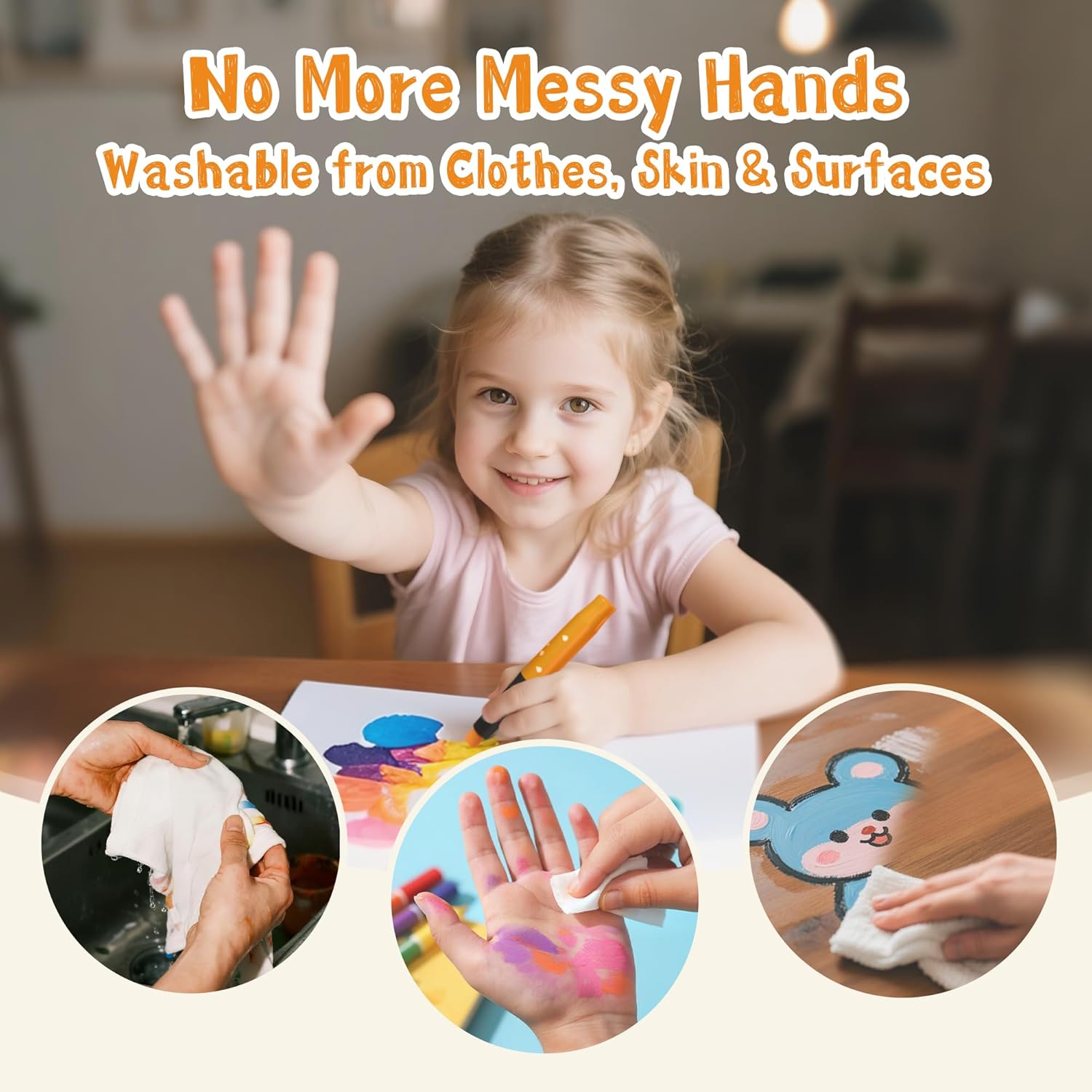Thumbnail 1 de iCrayon 12 Colors Washable Twist Crayons for Toddlers