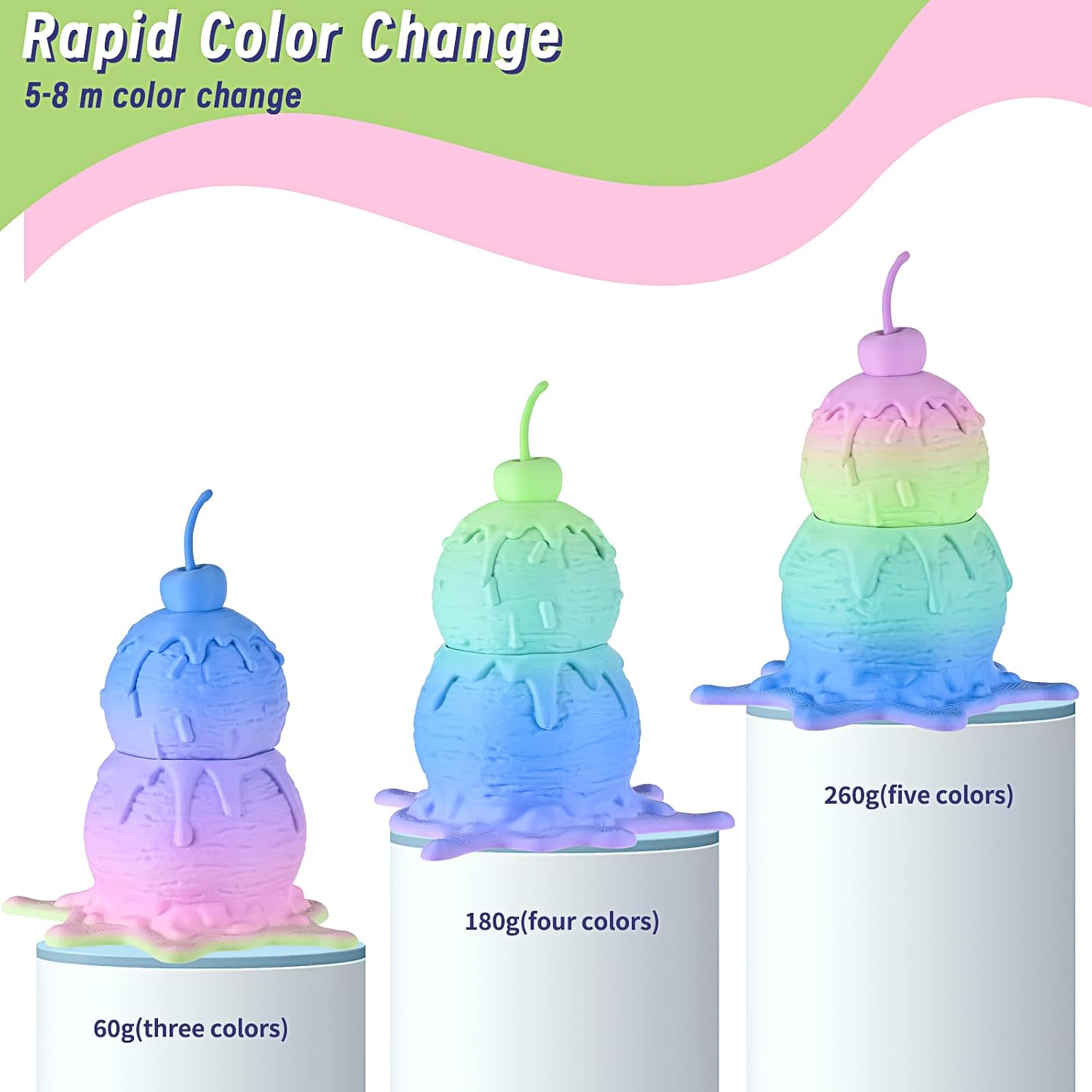 Detalle 2 de ERYONE Matte PLA Filament 1.75mm 1kg
