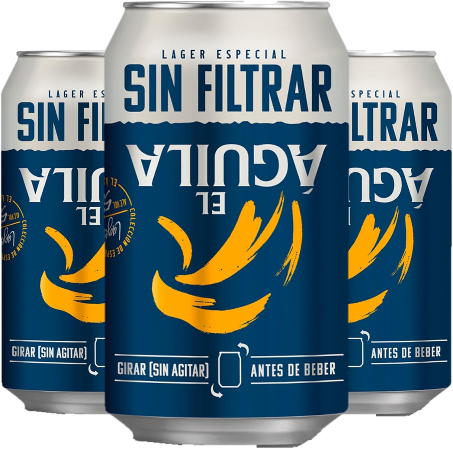 Detalle 2 de El Aguila Sin Filtrar - Pack 24 Latas 🍺