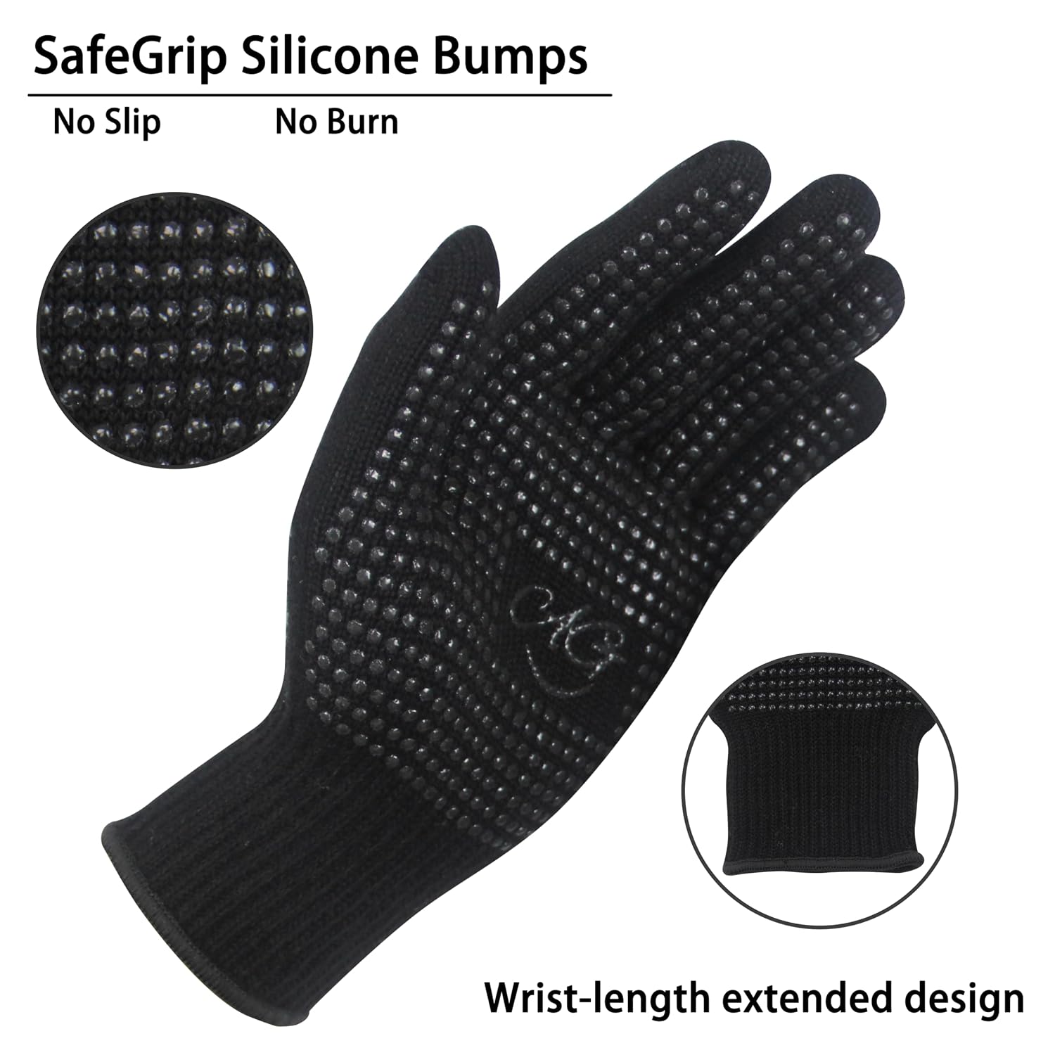 Thumbnail 6 de ANGENIL Heat Resistant Gloves for Hair Straighteners (2 Pack) – Silicone Anti-Slip Heat Protection Gloves