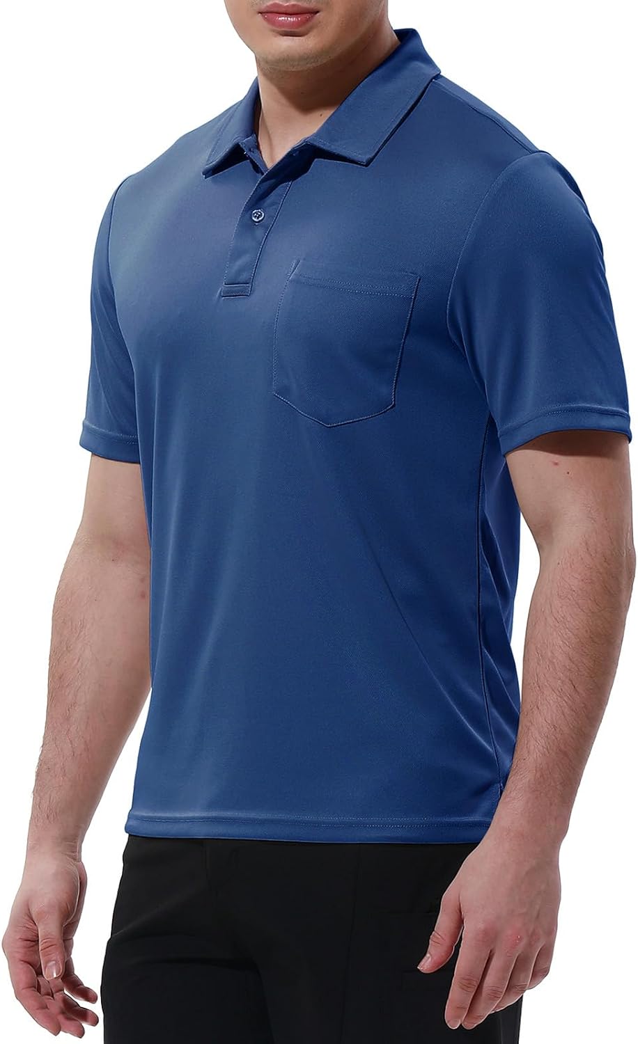 Thumbnail 1 de Rdruko Men’s Short-Sleeve Quick-Dry Polo Shirt with Pocket for Golf & Outdoor Wear