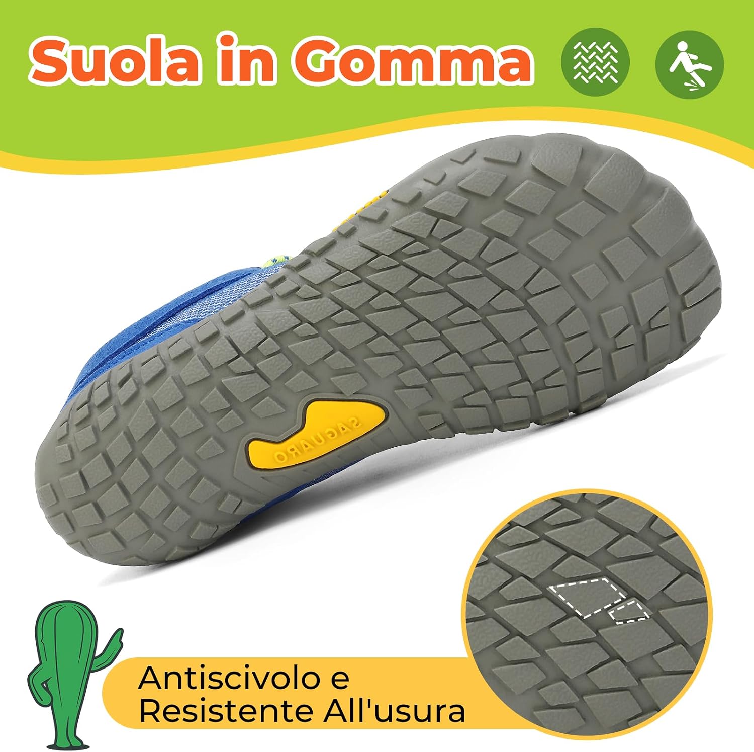 Detalle 1 de SAGUARO barefoot bambini traspiranti Gr. 24-36