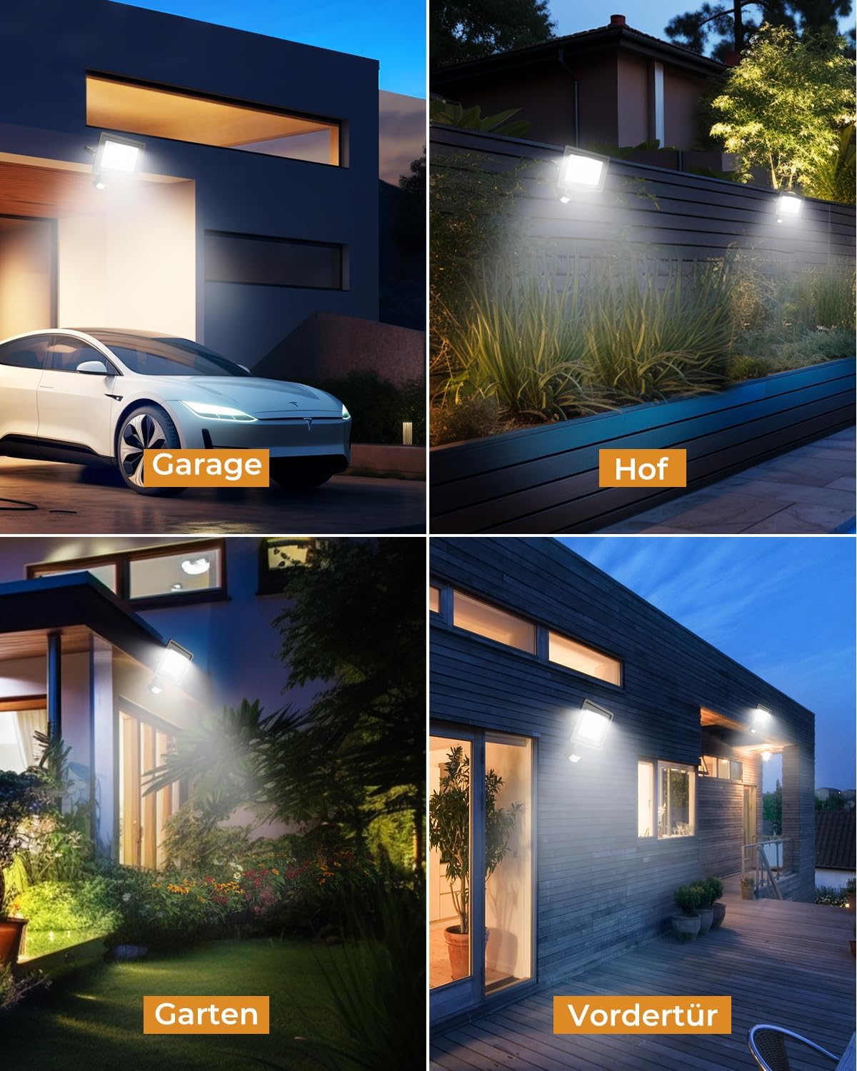 Thumbnail 6 de vighep 50W LED Strahler mit Bewegungsmelder für außen – 2er-Set, fernbedienbar (IP65), 3 Farbtemperaturen