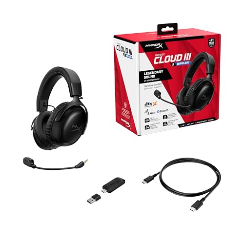Thumbnail 10 de HyperX Cloud III S Wireless Gaming Headset – Bis zu 120 Stunden Akkulaufzeit