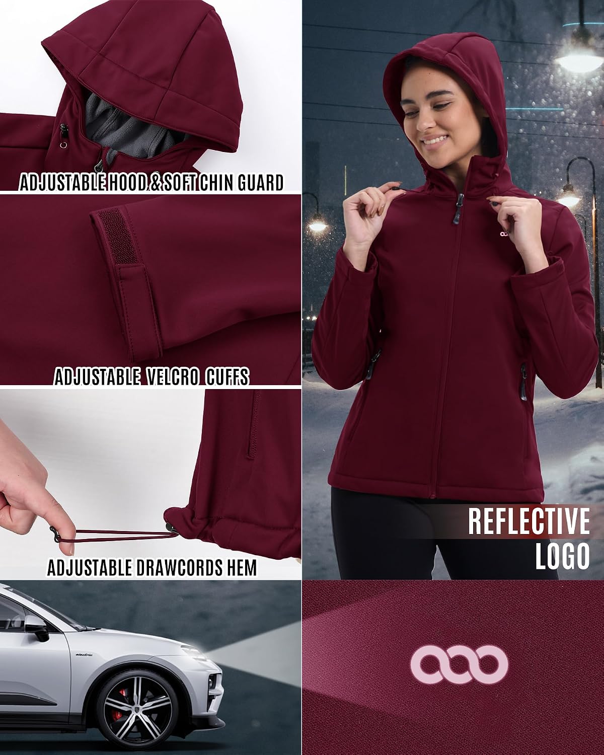 Detalle 1 de 33,000ft Damen-Softshelljacke 8.000 mm wasserdicht