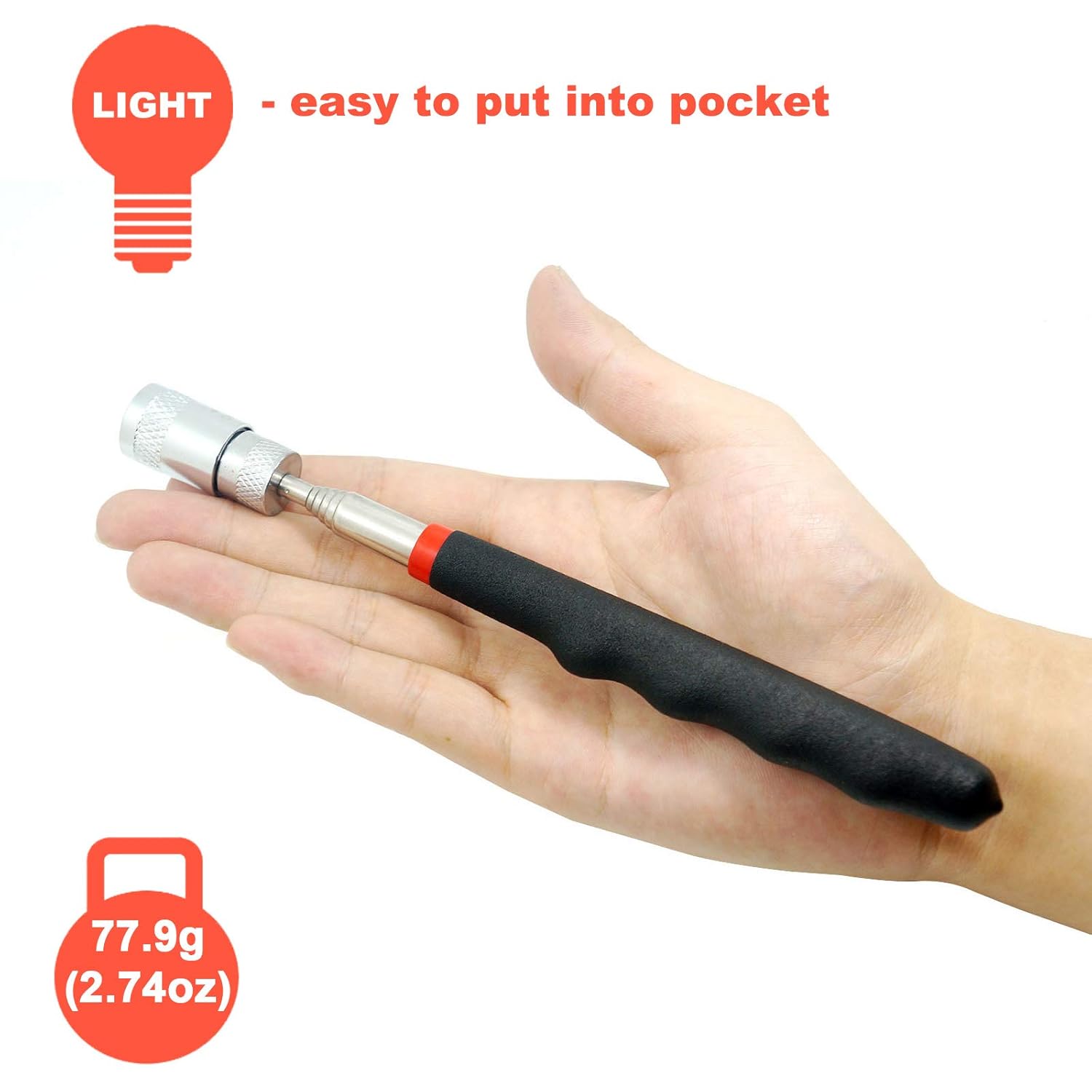 Detalle 2 de Toolwiz Magnetic Telescoping Pickup Tool 8 lb