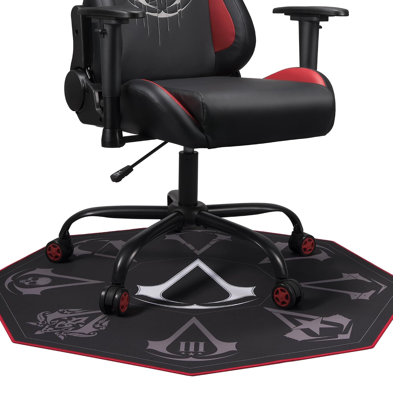 Detalle de Subsonic Assassin’s Creed Gaming-Bodenmatte 100 x 100 cm – rutschfest, schützend fürs Parkett & bequem fürs Gaming