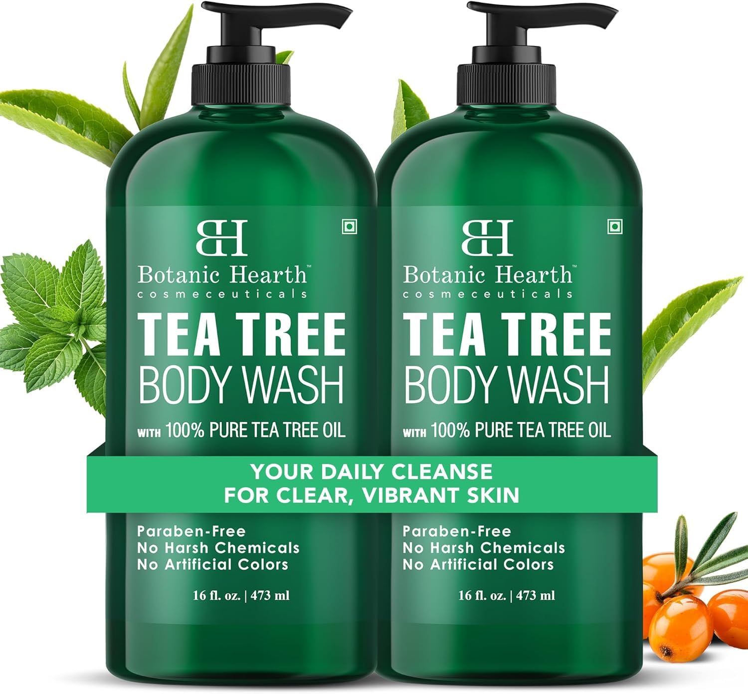 Detalle de Botanic Hearth Tea Tree Body Wash 16 oz