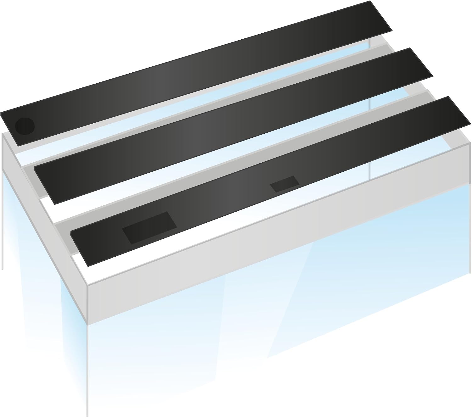 Detalle 2 de JUWEL Aquarium 120/50 IV – 3-częściowy zestaw klap do Rio 300/350