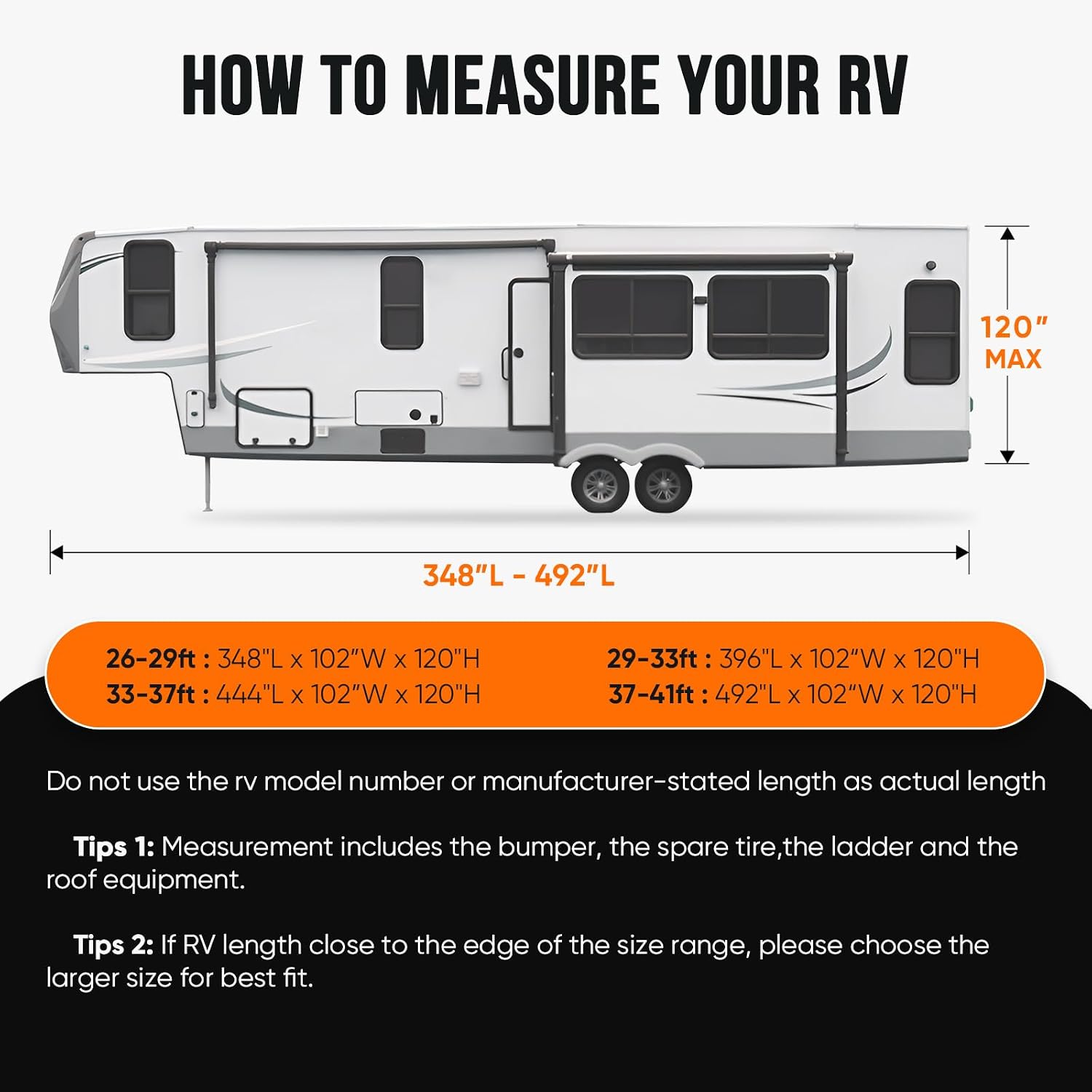 Thumbnail 6 de KING BIRD RV Cover for 33–37 ft 5th Wheels