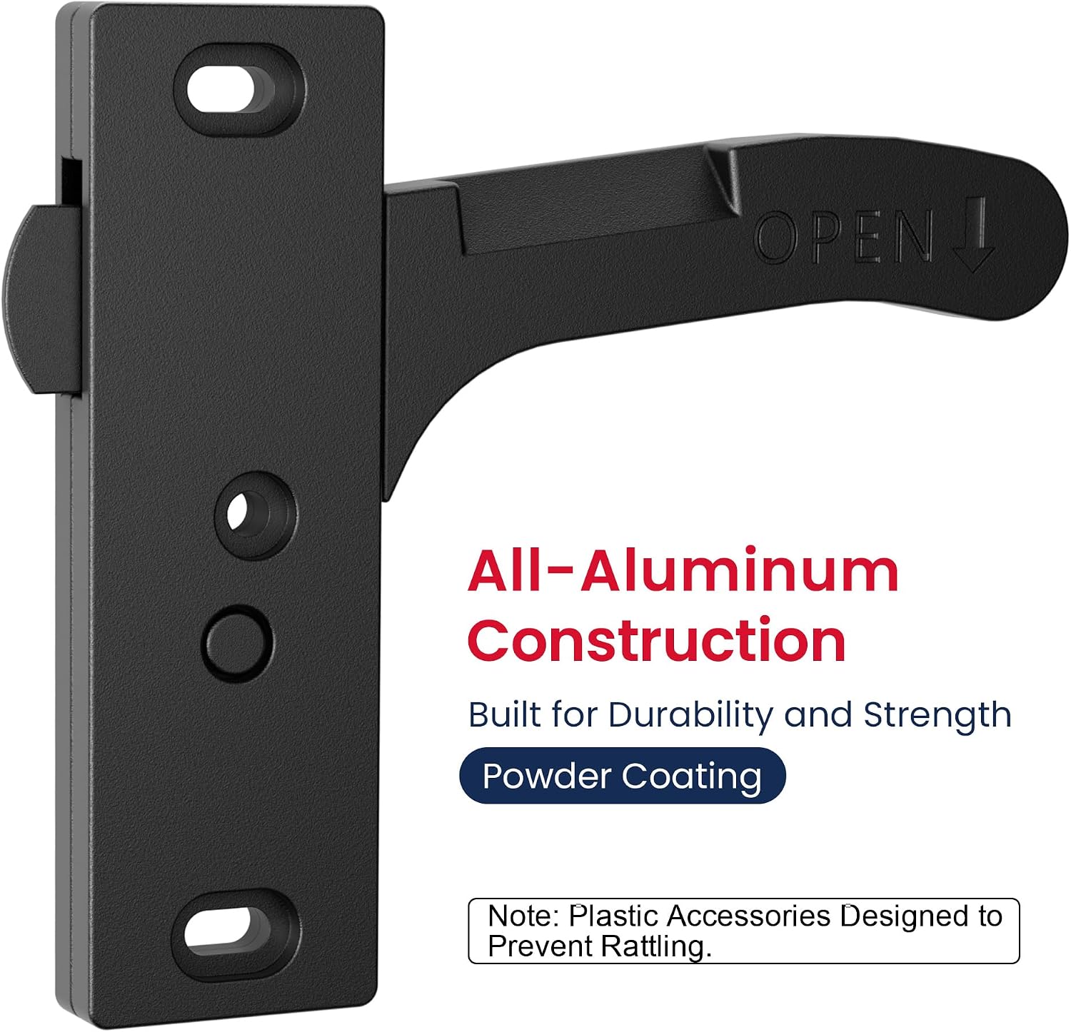 Detalle 2 de Safoner Aluminum RV Screen Door Latch Right Handle Replacement Kit for Travel Trailer, Camper, and Motorhome