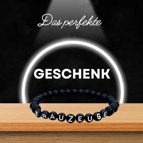 Thumbnail 8 de ONDEGO Armband TRAUZEUGE ONYX Naturstein schwarz matt – S Größe, personalisiert Herren