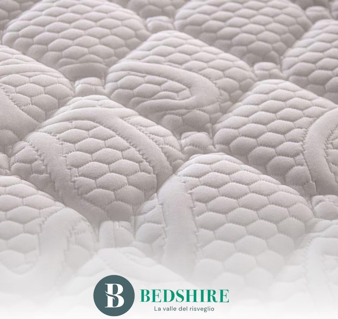 Detalle 2 de Bedshire Essential Materasso Singolo 80x190 in Memory Foam HD – Ortodopedico, 23 cm, Cotone e Tessuto Traspirante, Made in Italy