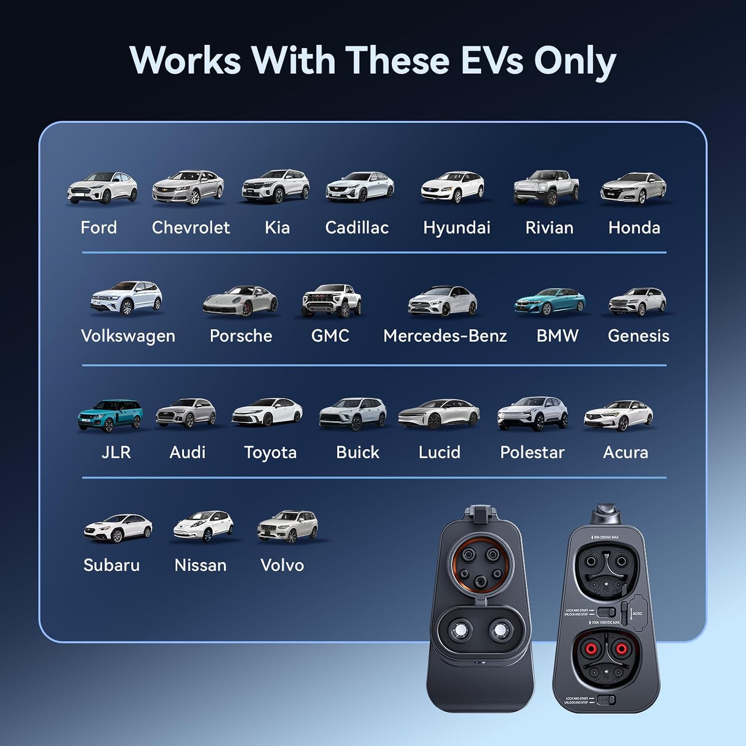 Thumbnail 4 de Raylix 2in1 Tesla to CCS1/J1772 Adapter — All-in-One AC/DC Charging Solution