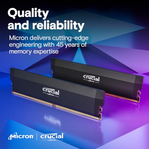 Thumbnail 5 de Crucial Pro DDR5 RAM 32GB Kit (2x16GB) 6000MHz CL36 – Dual Channel Gaming Memory