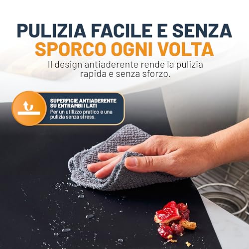 Thumbnail 8 de Linda’s Essentials Tappetini Forno (2 Pezzi) - Tappetino antiaderente forno 32x50 cm, riutilizzabile e resistente al calore