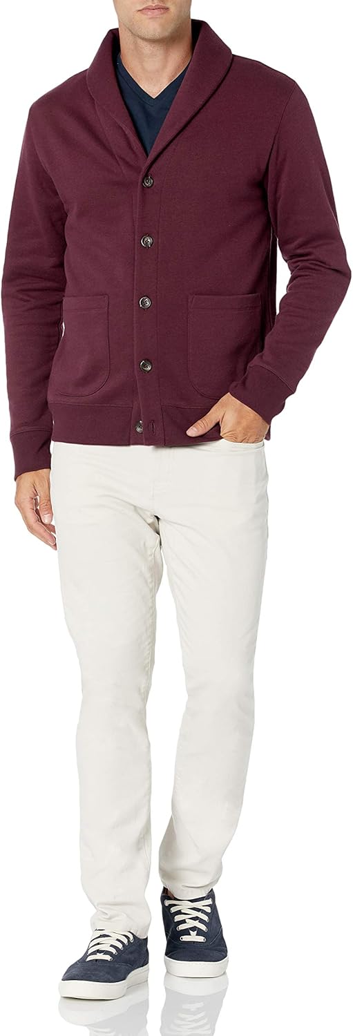 Thumbnail 5 de Amazon Essentials Herren Strickjacke aus Fleece mit langen Ärmeln und Schalkragen
