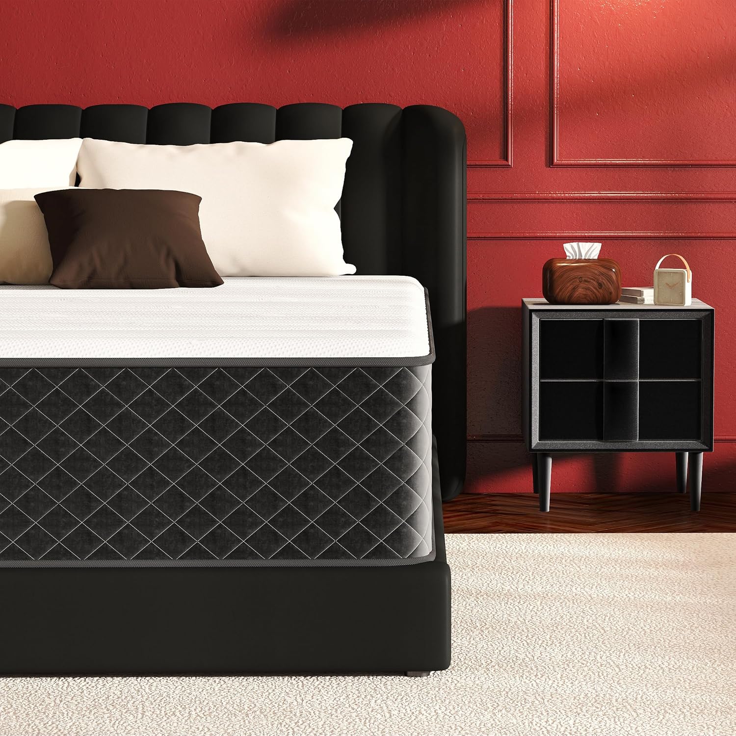Thumbnail 6 de PETONOBARA BT10KI-CA 10-Inch King Hybrid Mattress with Memory Foam and Pocket Springs