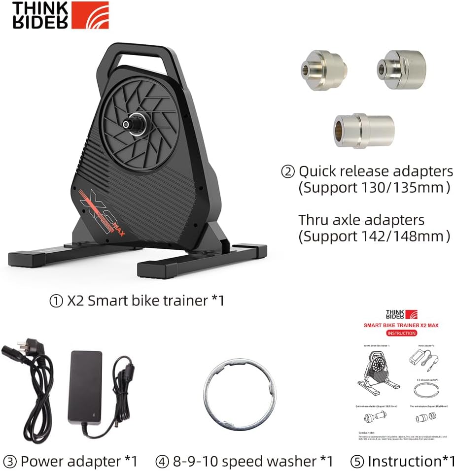 Detalle de ThinkRider X2Max Smart Trainer Direct Drive: allenatore silenzioso con misurazione potenza