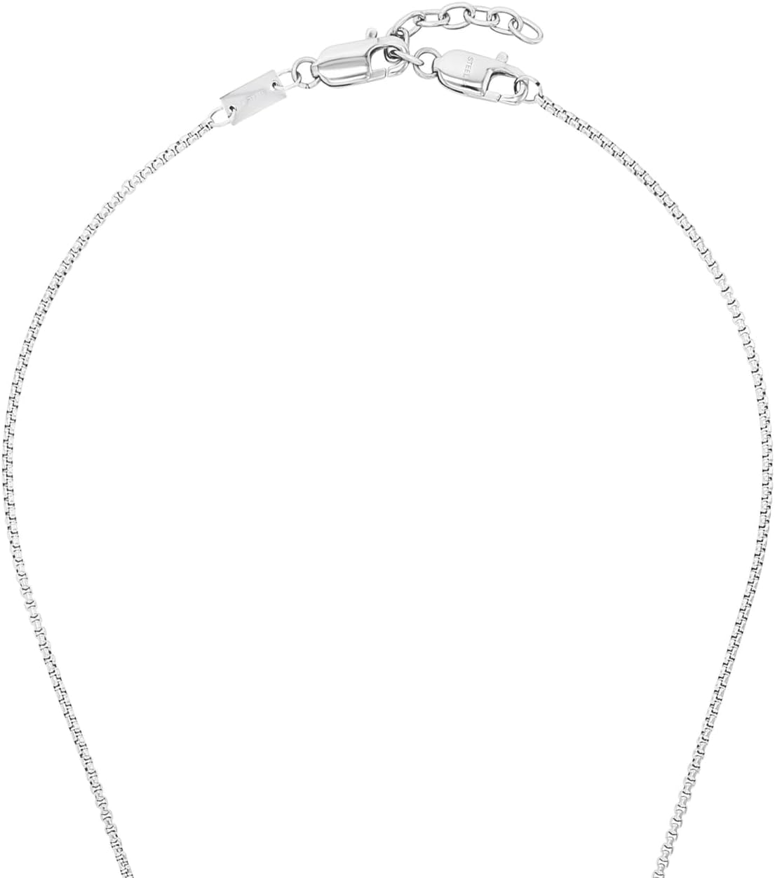 Thumbnail 2 de s.Oliver Herren-Kette mit Anhänger aus Edelstahl, Kreuz (55+5 cm, Silber) in Schmuck-Geschenkbox – 2035529