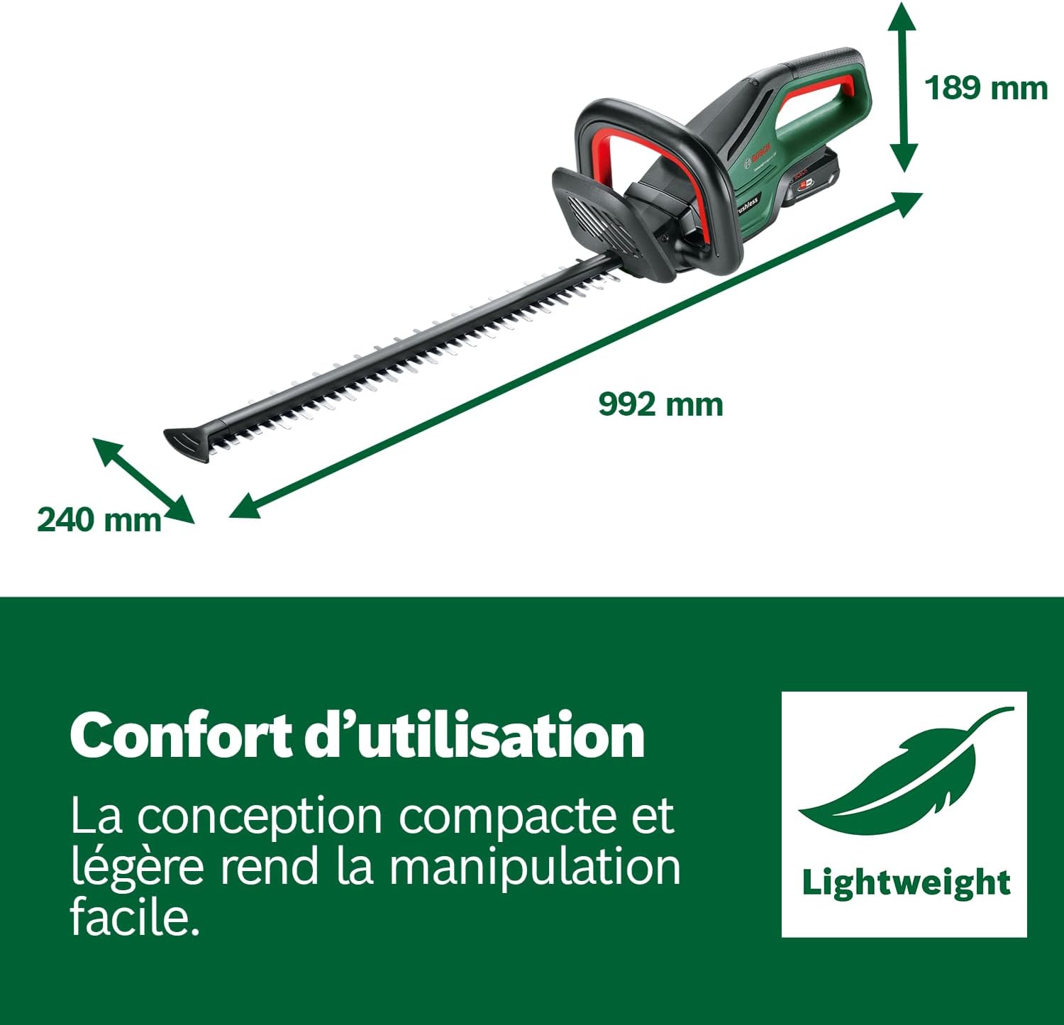 Thumbnail 6 de Bosch UniversalHedgeCut 18V-50 taille-haies 50 cm 🌳
