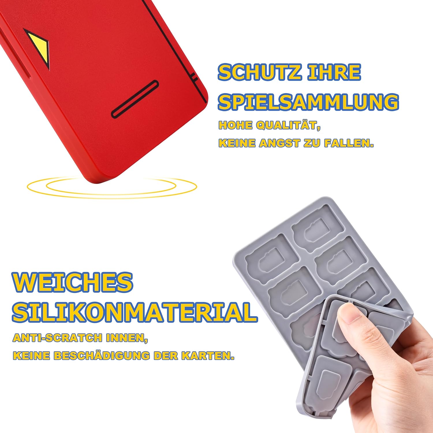 Detalle de FUNLAB Switch 2 Spiele Aufbewahrung Box für bis zu 24 Spielkarten & 24 Micro-SD