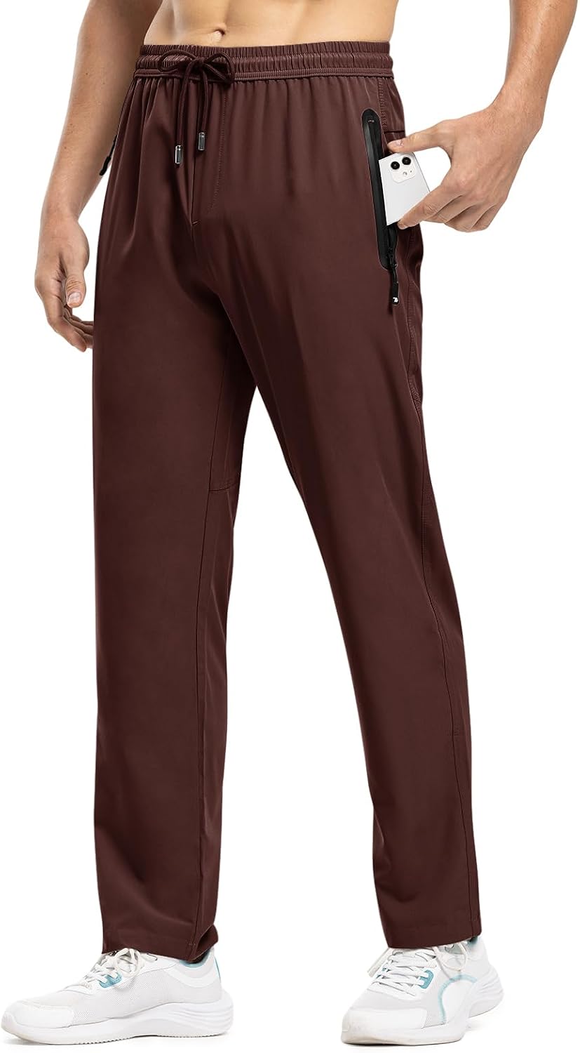 Detalle de TBMPOY Men's Lightweight Hiking Pants with 4-Way Stretch and Zipper Pockets