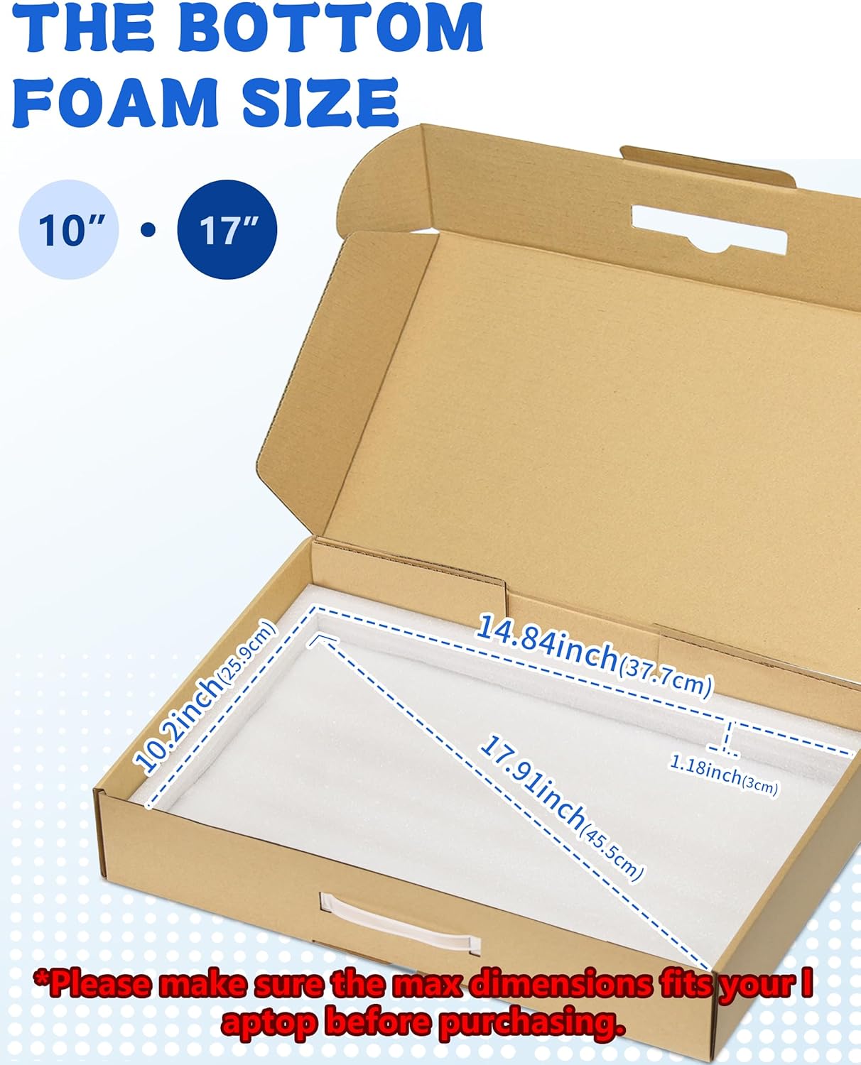 Detalle de Yutrchey Laptop Shipping Box 17-inch