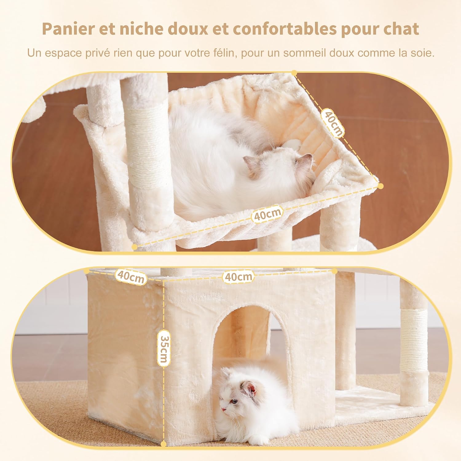 Thumbnail 4 de Heybly Arbre à Chat 120cm pour chats adultes