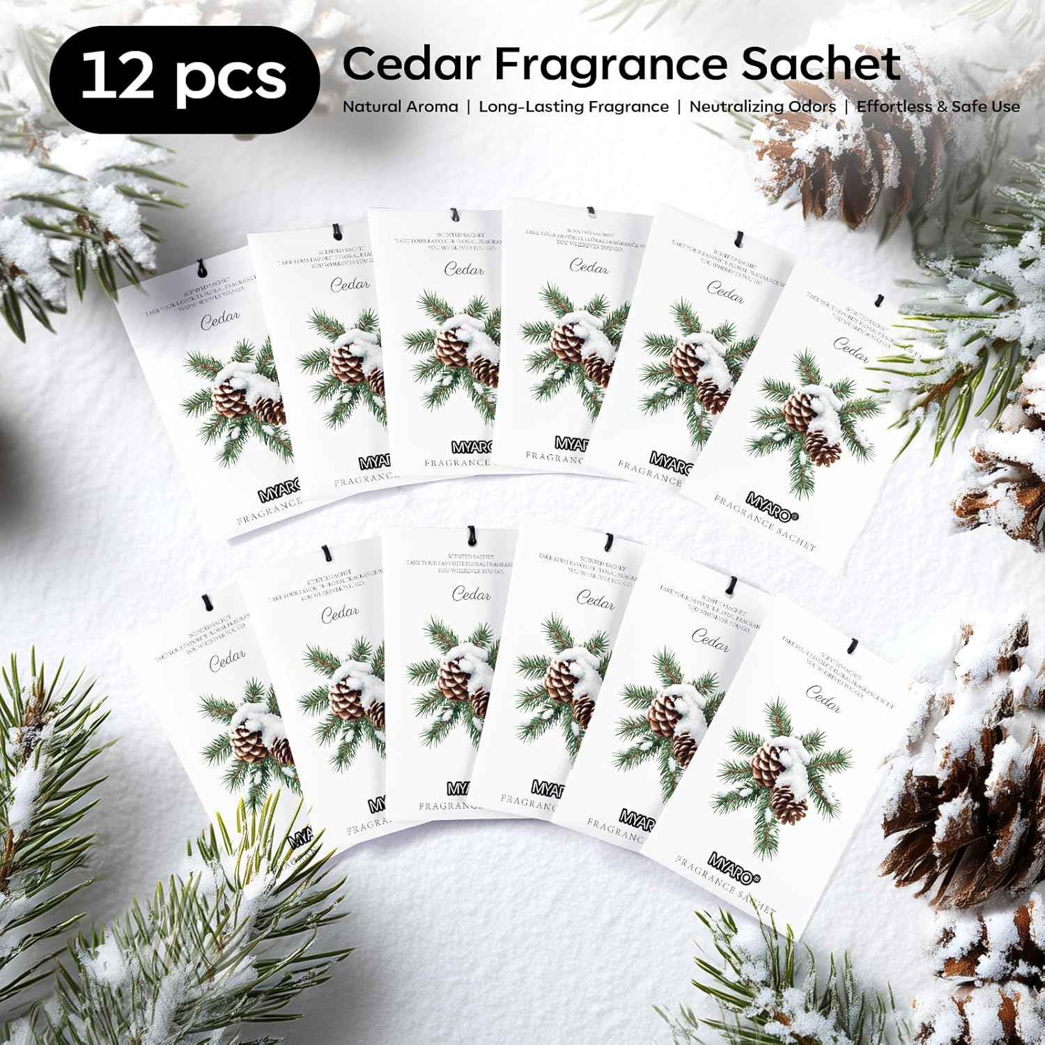 Thumbnail 3 de MYARO 12-Pack Cedar Sachets