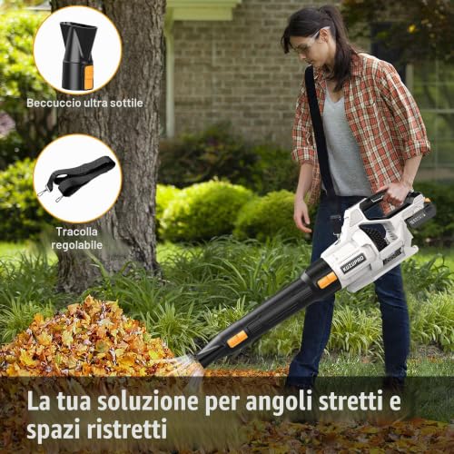 Thumbnail 6 de Soffiatore a Batteria KUZUPRO 21 V con 2 Batterie da 4,0 Ah – potenza, versatilità e libertà di movimento