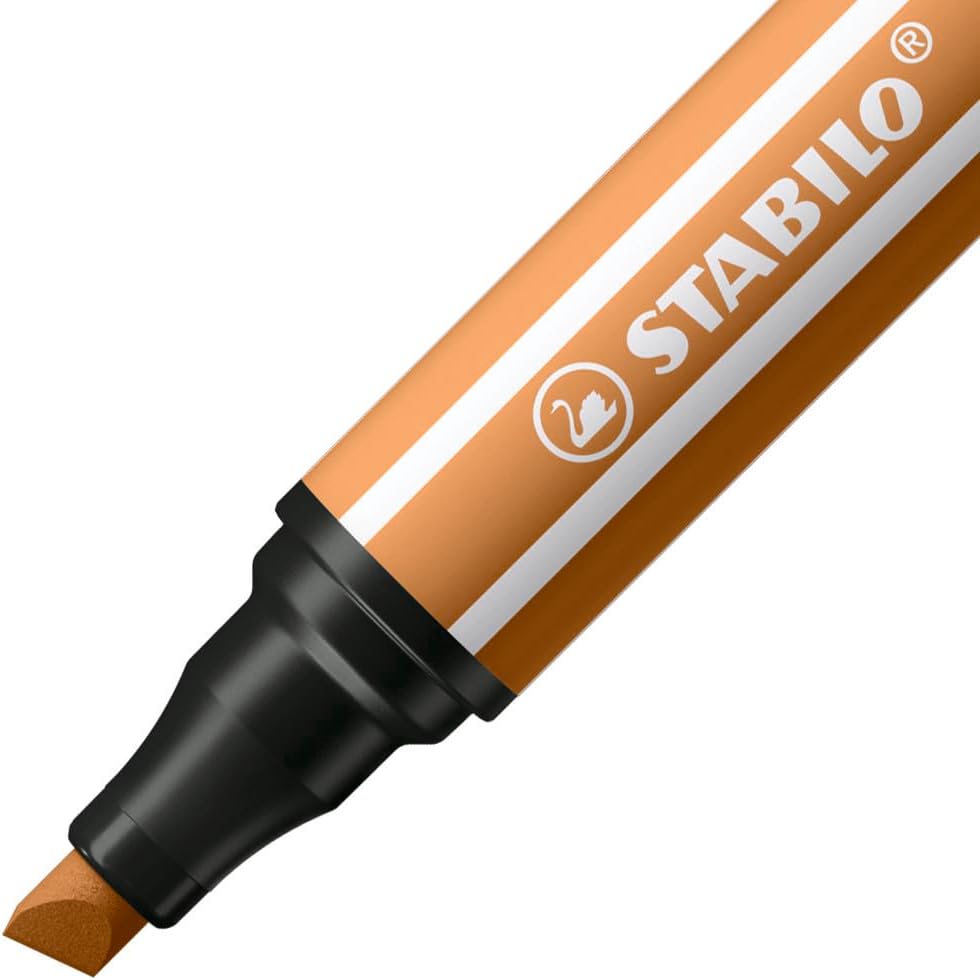 Thumbnail 1 de STABILO Premium-Filzstift mit dicker Keilspitze Pen 68 MAX – 5er Pack, ocker dunkel