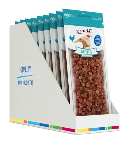 Detalle de DOKAS Minis Getreidefreier Premium Snack für Hunde – 9 × 70 g