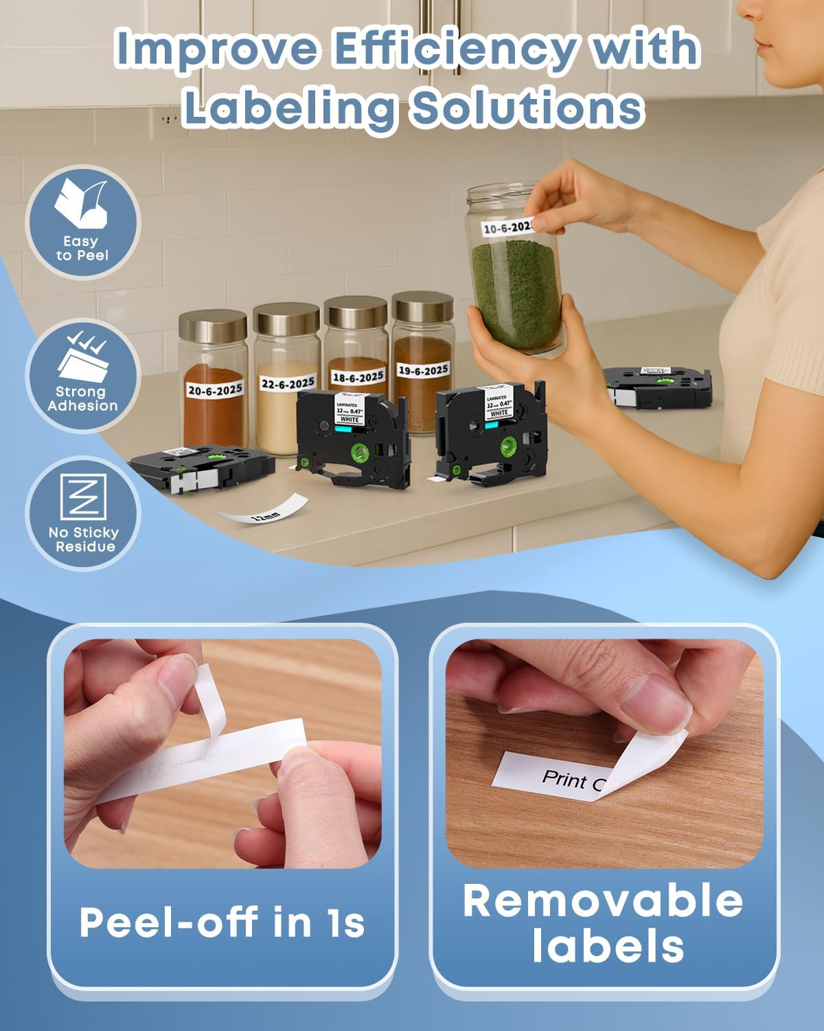 Thumbnail 3 de COLORWING TZe-231 12mm label tape 🏷️