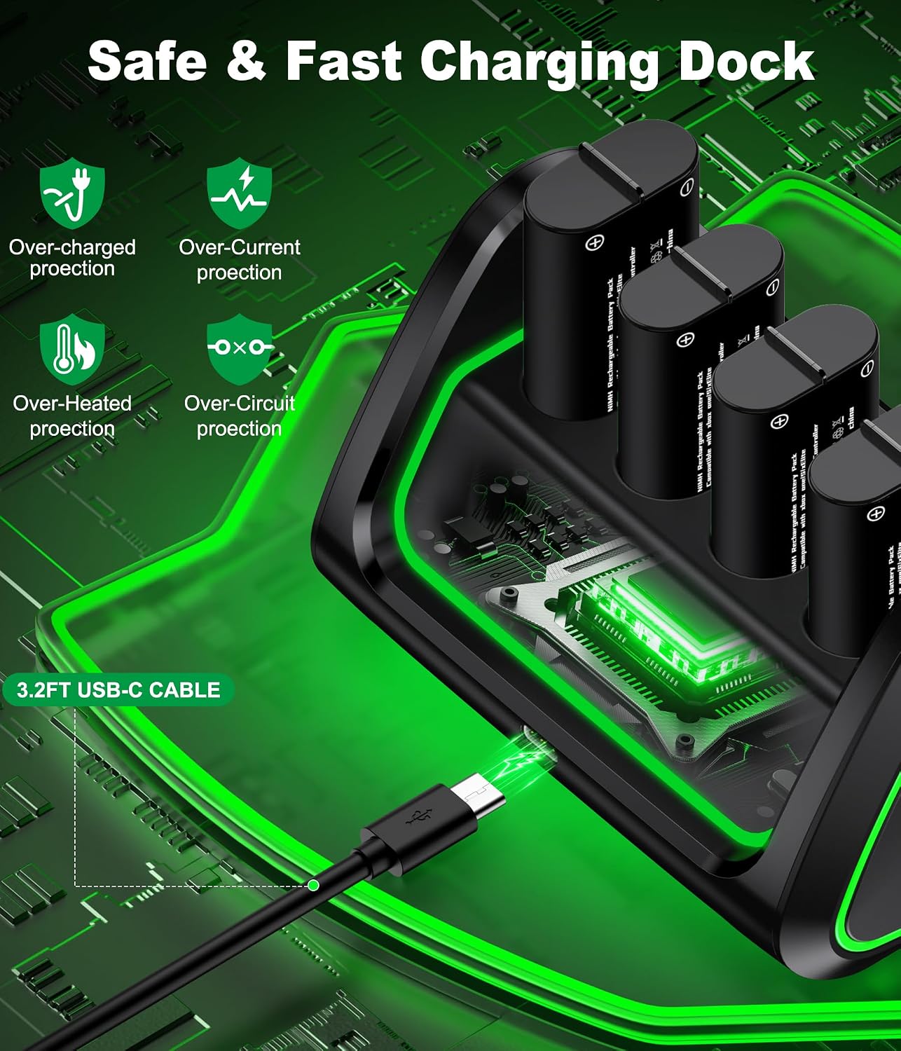 Thumbnail 5 de Controller Akku 4x4080 mWh für Xbox
