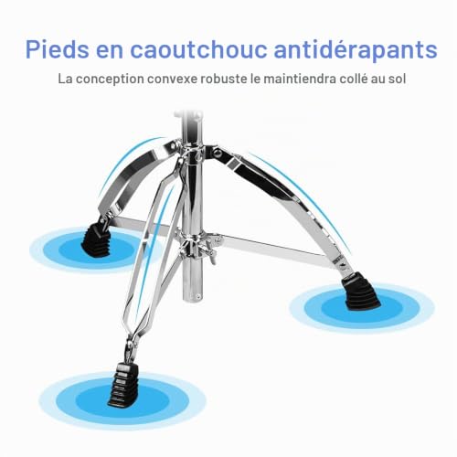 Thumbnail 2 de SONICAKE Tabouret de Batterie Réglable en Hauteur Pliable Noir