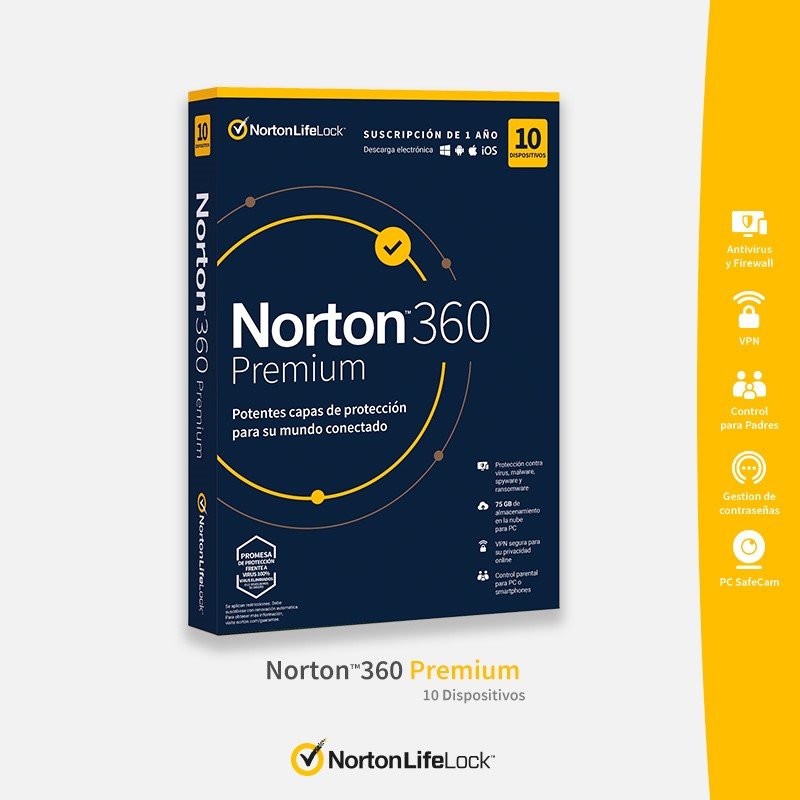 Detalle 2 de Microsoft 365 Personal 1 Usuario 1 Año + Norton 360 Premium 10 Dispositivos 1 Año: guía de compra y motivos para elegir