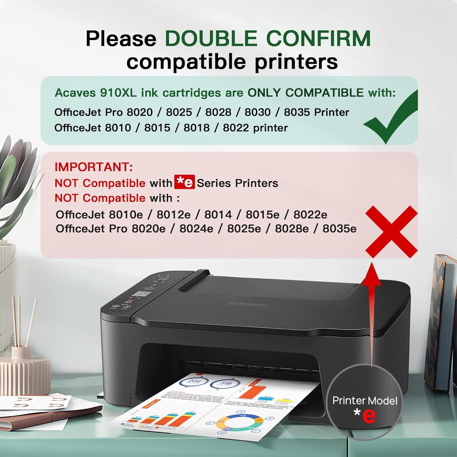 Thumbnail 4 de Acaves 910XL Ink Cartridges 4-Pack for HP Printers 🖨️