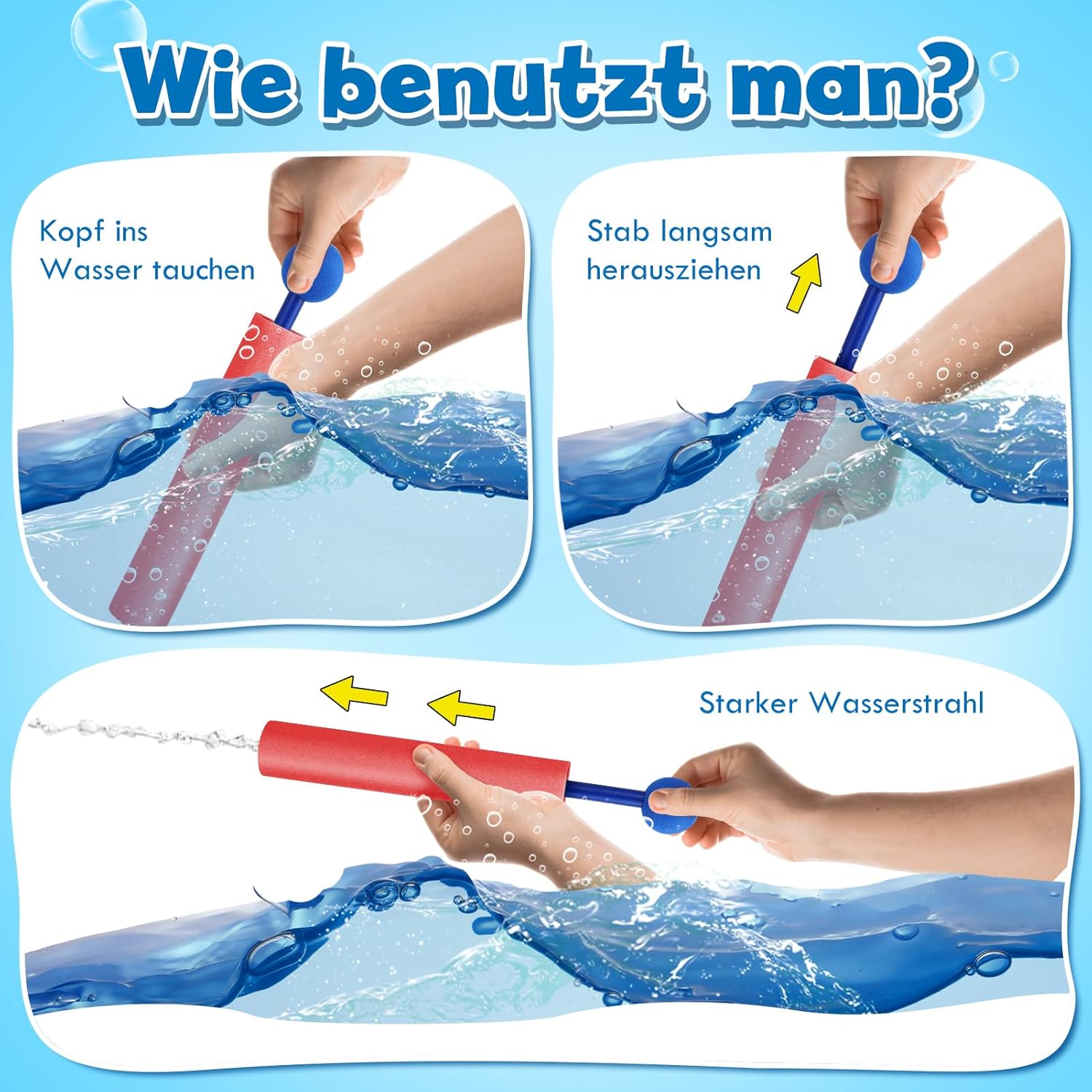 Thumbnail 5 de Lehoo Castle Wasserpistole Kinder – 12er Set Mini Wasserspritzpistolen mit Schaumstoffgriff