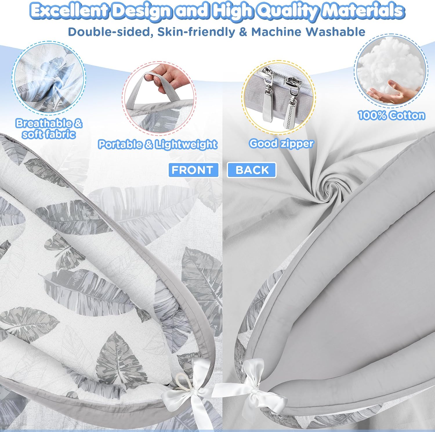 Thumbnail 4 de URMYWO Baby Nest Lounger for 0–12 Months 👶