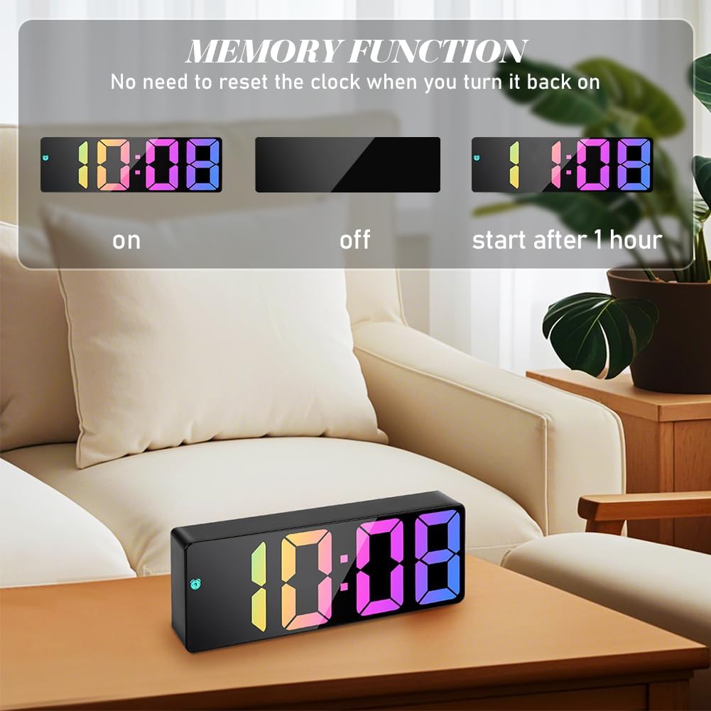 Thumbnail 6 de flintronic Réveil Numérique Horloge LED