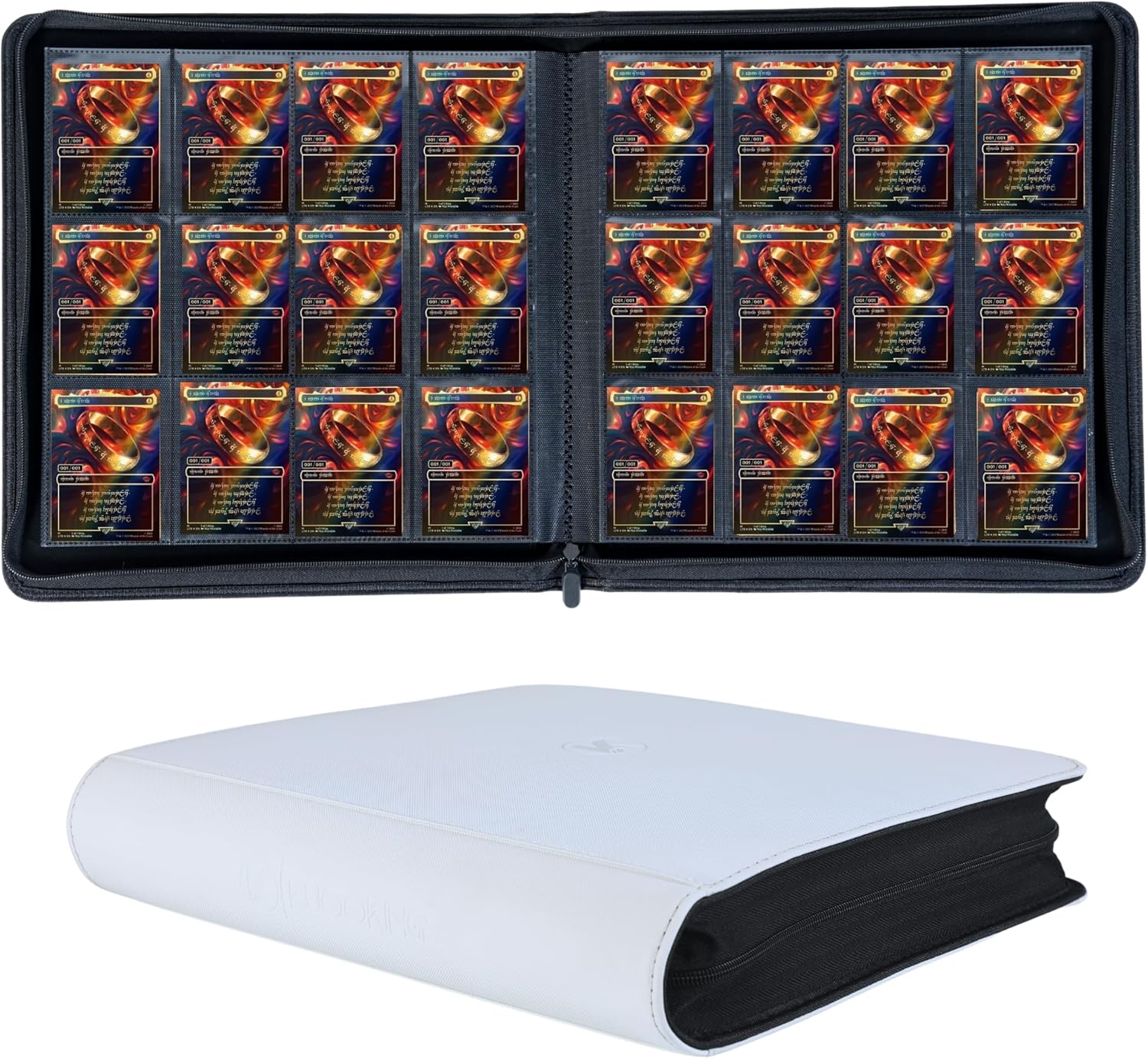 Thumbnail 6 de KUOOKING Top Loader Binder (Red) — Holds 288+ 3" x 4" Top Loaders for Sports Cards