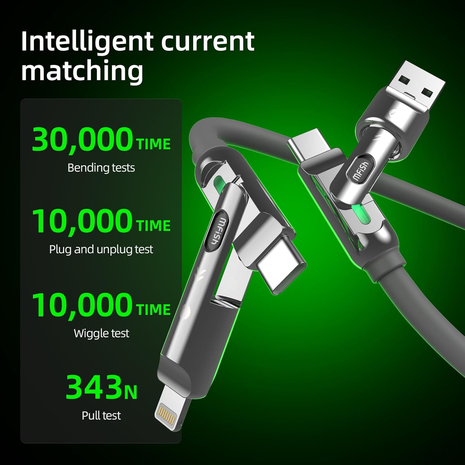 Thumbnail 4 de MFish 4-in-1 Fast Charging Cable 240W