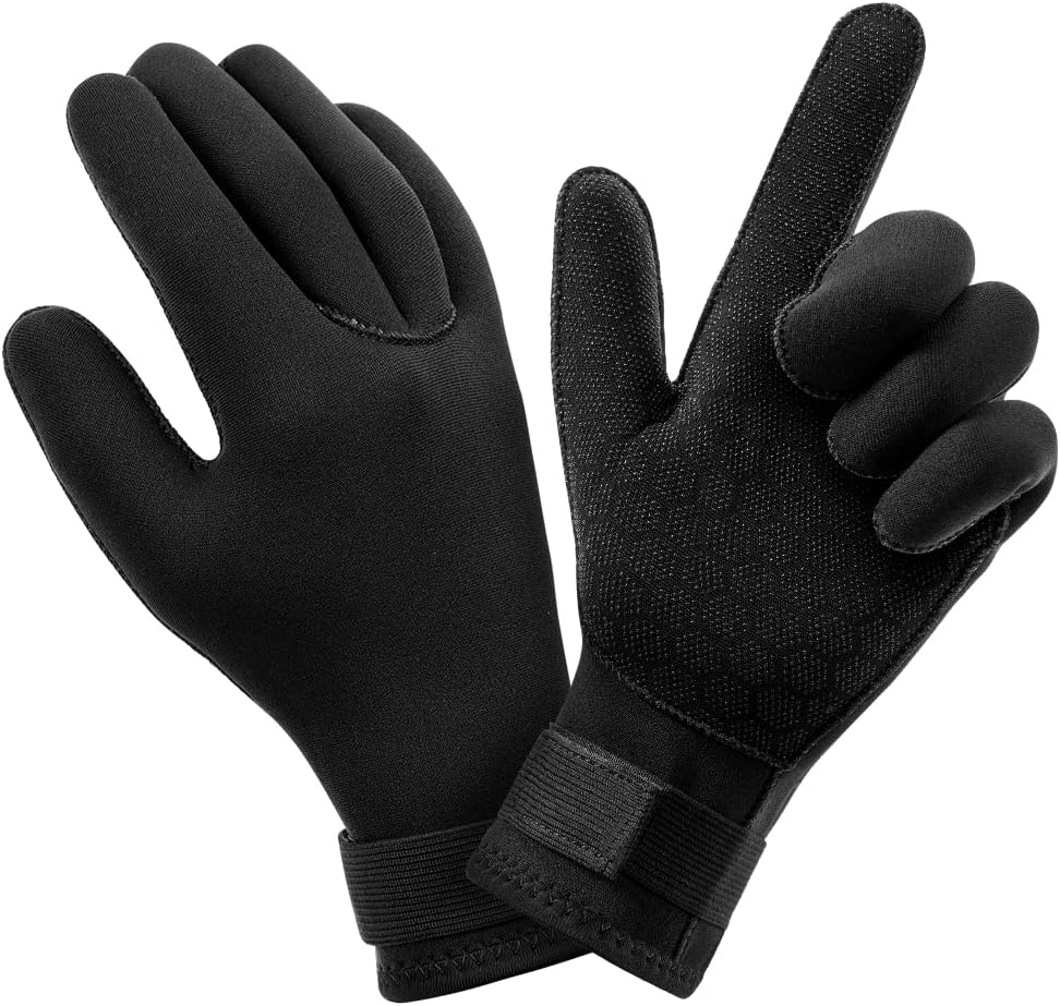Detalle de AUAUY neopreen duikhandschoenen voor volwassenen, 3 mm en antislip
