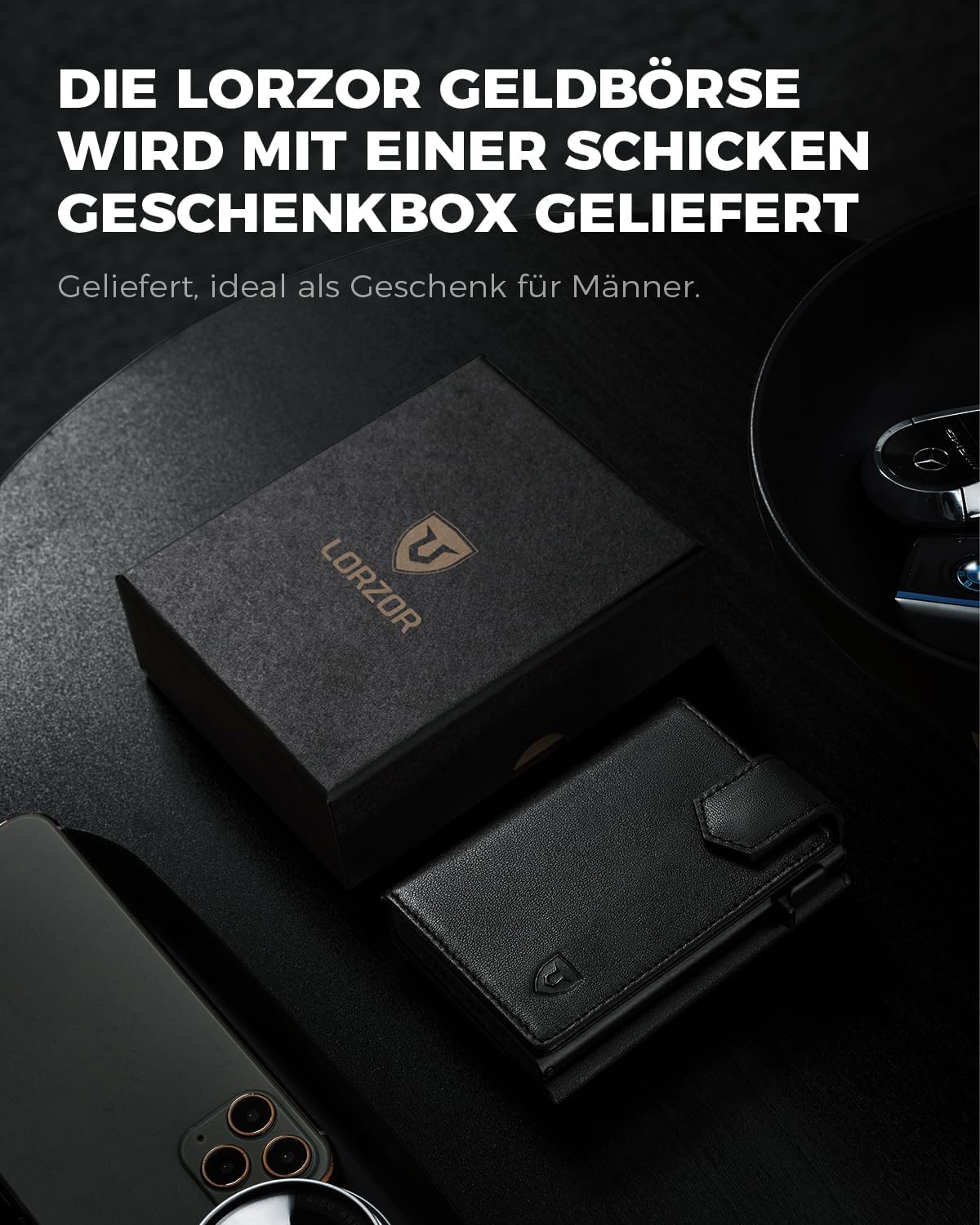 Thumbnail 6 de LORZOR Kartenetui Herren Slim Wallet