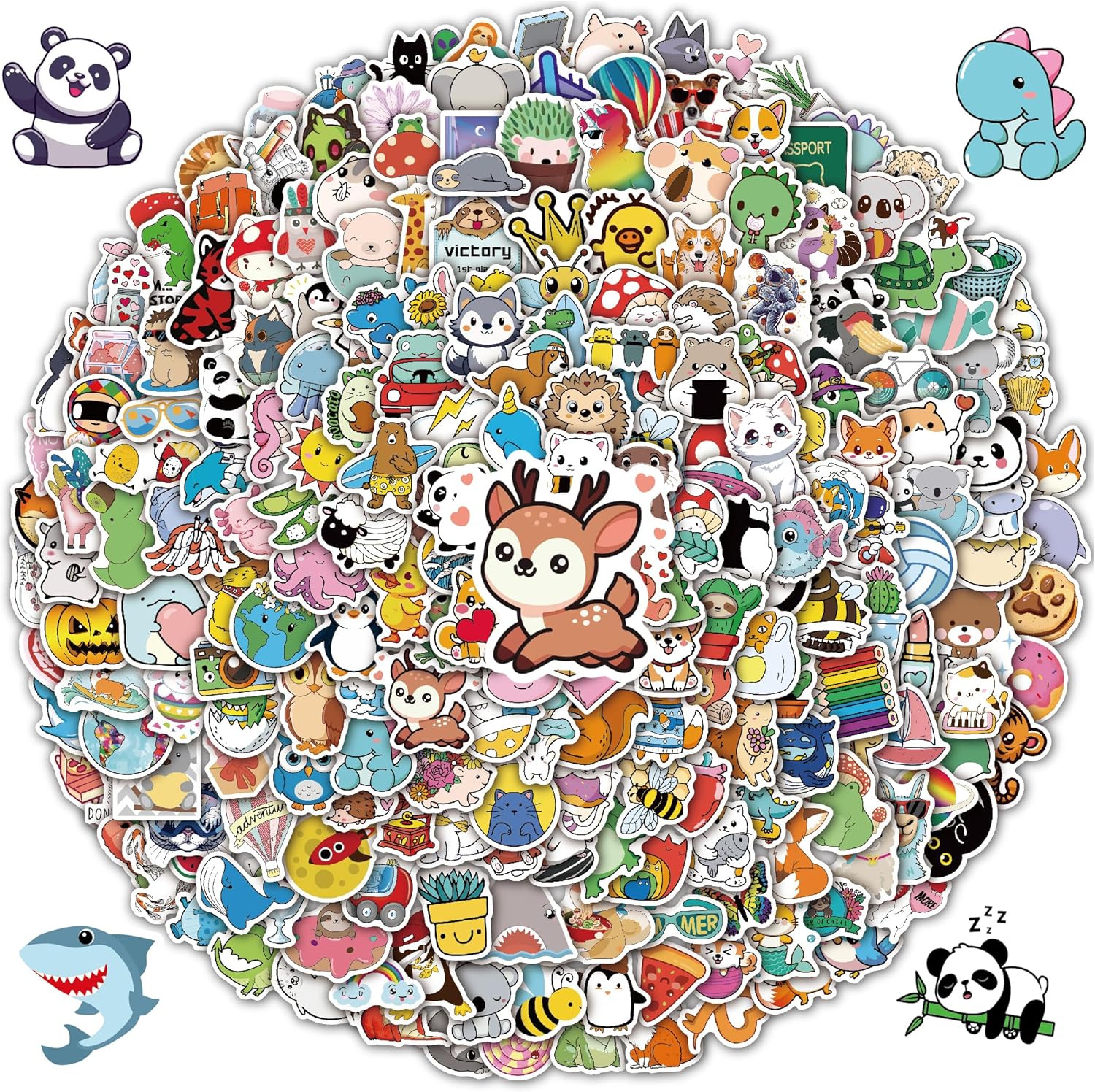 Thumbnail 5 de win4pdlay 200Pcs Water Bottle Stickers for Kids & Teens (Waterproof Vinyl, PVC) for Classroom Decor