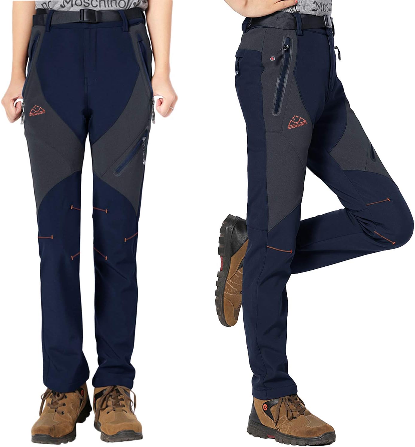 Detalle de donhobo Womens Walking Waterproof Trousers Thermal fleece lined trousers 🚶♀