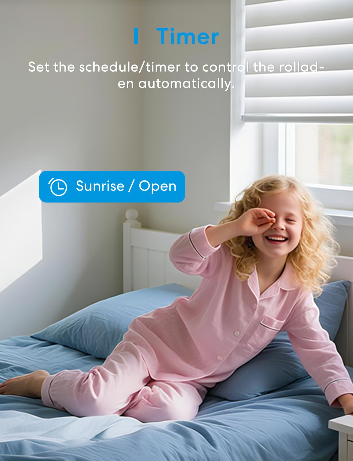 Detalle 2 de Meross Matter WLAN-Rolladenschalter Smart (NEUTRALKABEL ERFORDERLICH) – Elfenbein, 55×55 mm, 80×80 mm