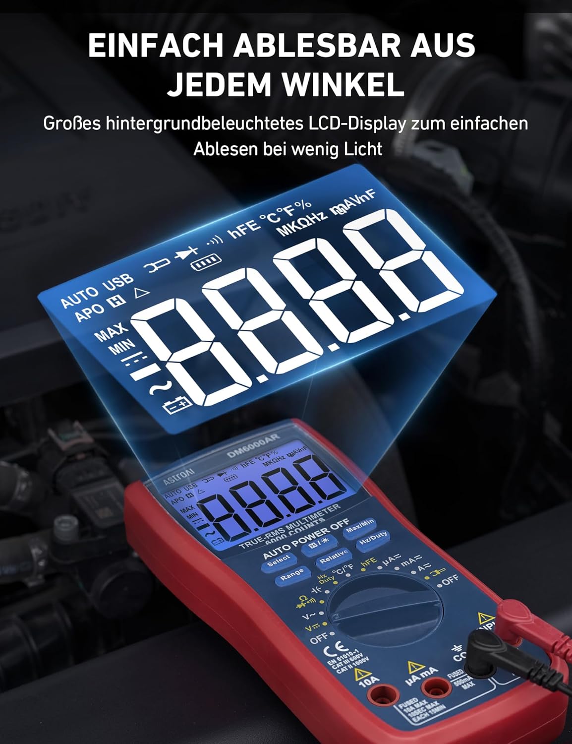 Thumbnail 2 de AstroAI Digital Multimeter 6000 Counts