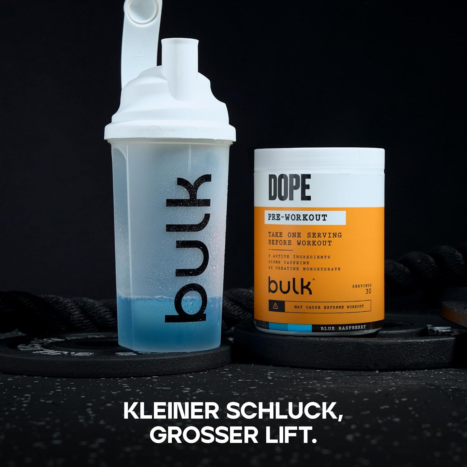 Thumbnail 6 de Bulk Dope Pre-Workout Pulver (Blue Himbeere) – mit 200 mg Koffein, 3 g Kreatin & Citrullin Malat